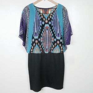 Roz & Ali Blouson Printed Dress 14